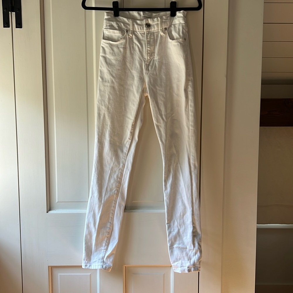 Good American white skinny jeans